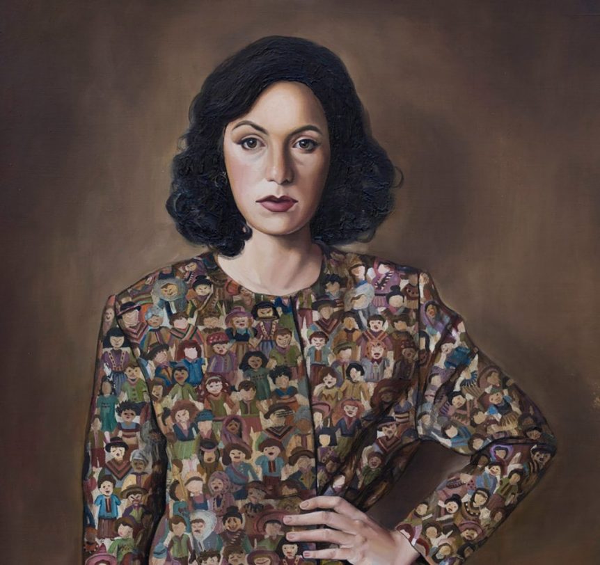 Emanuela Lekić Autoportret s djecom / detalj